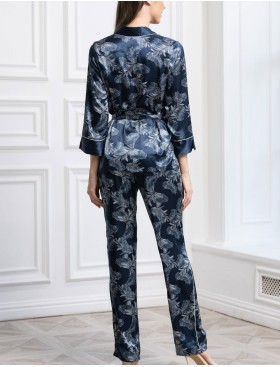 Пижама шёлковая Mia-Amore VANESSA 3754, Цвет: темно-синий, Размеры: XL, изображение 3