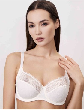 Бюстгальтер мягкий с подкроем Milavitsa 124960 приглушенный белый, Цвет: приглушенный белый, Размеры: 75E, изображение 3