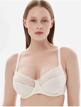 Бюстгальтер мягкий с подкроем Milavitsa 124960 приглушенный белый, Цвет: приглушенный белый, Размеры: 75E, изображение 5