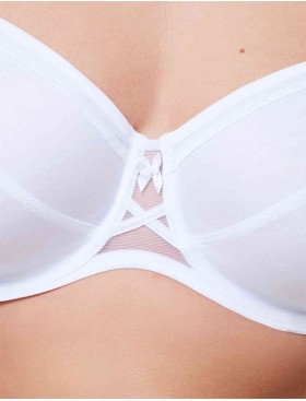 Бюстгальтер мягкая чашка Misstyle 2511 белый, Цвет: белый, Размеры: 75E, изображение 4