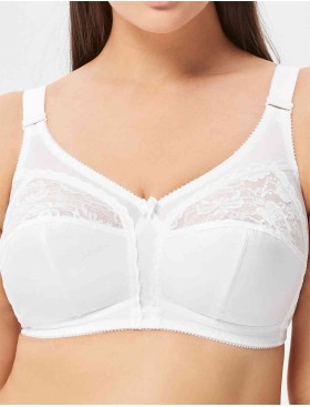 Бюстгальтер мягкий без каркасов Misstyle 4118 / 4117 белый, Цвет: белый, Размеры: 85D