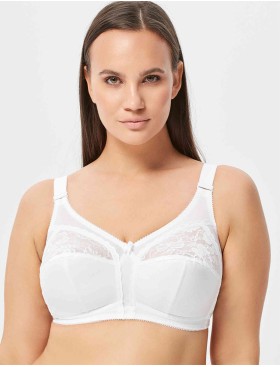 Бюстгальтер мягкий без каркасов Misstyle 4118 / 4117 белый, Цвет: белый, Размеры: 85D, изображение 5