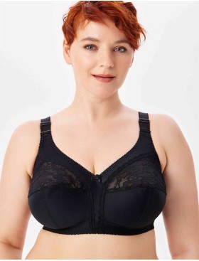 Бюстгальтер мягкий без каркасов Misstyle 4120 / 4121 черный, Цвет: черный, Размеры: 115D, изображение 5