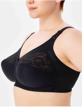 Бюстгальтер мягкий без каркасов Misstyle 4120 / 4121 черный, Цвет: черный, Размеры: 115D, изображение 3