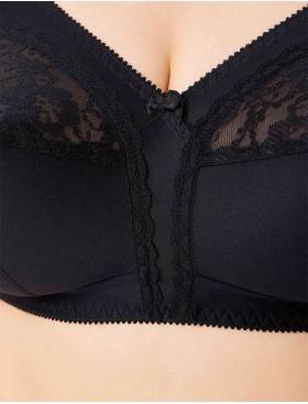 Бюстгальтер мягкий без каркасов Misstyle 4120 / 4121 черный, Цвет: черный, Размеры: 115D, изображение 4