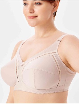 Бюстгальтер мягкий без косточек Misstyle 4122 / 122 серебристый пион, Цвет: серебристый пион, Размеры: 115D, изображение 3