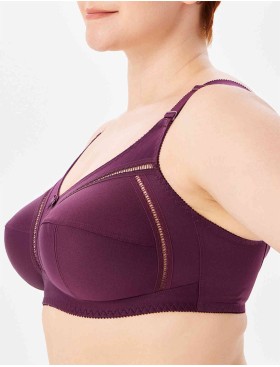 Бюстгальтер мягкий без косточек Misstyle 4122 / 122 темный виноград, Цвет: темный виноград, Размеры: 115D, изображение 3