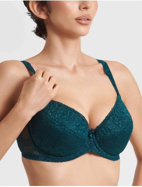 Бюстгальтер балконет пуш-ап Simona M 870 cосна, Цвет: cосна, Размеры: 80C, изображение 3