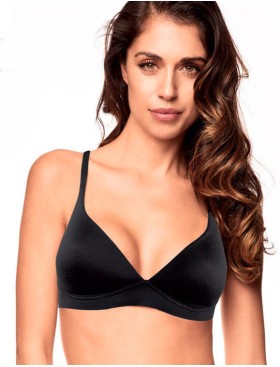 Мягкий бюстгальтер без косточек Lormar VELA SENZA FERRETTO nero, Цвет: nero (черный), Размеры: 90B, изображение 3