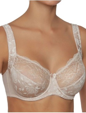 Бюстгальтер мягкий Albina L PEONIES ROSE 7008, Цвет: серебристый пион, Размеры: 100D