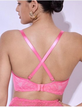 Мягкий кружевной бюстгальтер Alles COACHELLA M pink, Цвет: розовый, Размеры: 65F, изображение 2