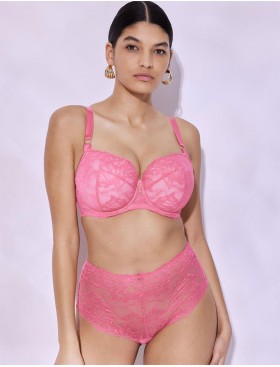 Высокие кружевные стринги Alles COACHELLA stringi classic pink, Цвет: розовый, Размеры: S, изображение 9