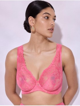 Бюстгальтер бралетт на косточках Alles COACHELLA M plus bralette pink, Цвет: розовый, Размеры: 75H, изображение 4