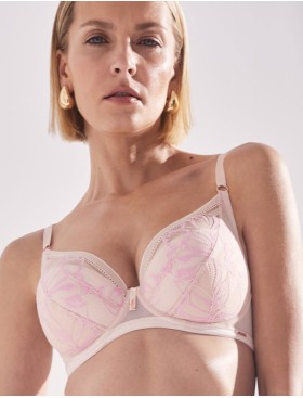 Бюстгальтер пуш-ап Alles GLOSSY IRIS P-UP beige/pink, Цвет: бежевый, Размеры: 85C, изображение 4