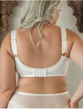 Мягкий бюстгальтер с подкроем Kris Line COTTON FLOWER Soft Full Cup, Цвет: латте, Размеры: 65JJ, изображение 2