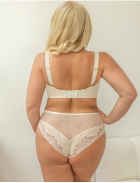 Мягкий бюстгальтер Kris Line COTTON FLOWER Soft Minimiser, Цвет: латте, Размеры: 80E, изображение 6