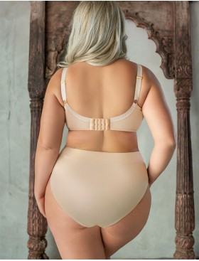 Трусы высокие Kris Line GLOW high waist, Цвет: темно-синий+бежевый, Размеры: M, изображение 5