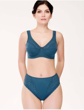 Высокие трусы слипы Lauma COTTON CLASSIC L01810 синий топаз, Цвет: синий топаз, Размеры: L, изображение 3