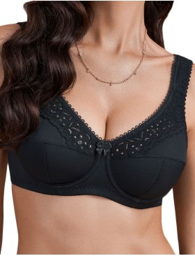 Бюстгальтер мягкий Lauma COTTON CLASSIC L02131 / L02150 черный, Цвет: черный, Размеры: 85C