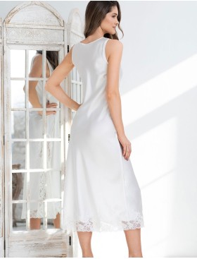 Шелковая сорочка с кружевом Mia-Amore ADELINA 4178 белый, Цвет: белый, Размеры: M, изображение 2