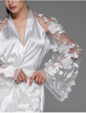 Шёлковый комплект-двойка Mia-Amore FLORINDA 4276 белый, Цвет: белый, Размеры: L, изображение 6