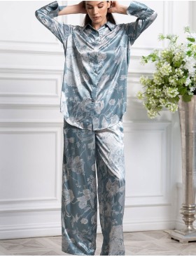 Комплект из шёлка Mia-Amore NINELLE 4257 мятный, Цвет: мятный, Размеры: S, изображение 4