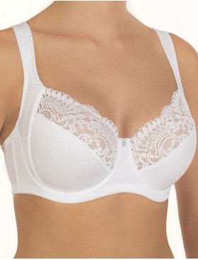 Бюстгальтер мягкий с подкроем Nikol Djumon 132 15B белый, Цвет: белый, Размеры: 90H