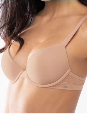 Гладкий бюстгальтер Sielei FLOWER 2508 phard, Цвет: phard (бежевый), Размеры: 75B