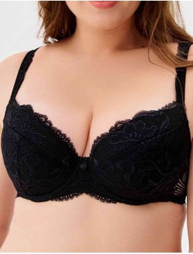 Бюстгальтер пуш-ап VOVA LAURA V32531 черный, Цвет: черный, Размеры: 80C