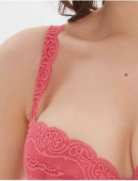 Бюстгальтер балконет пуш-ап VOVA SNEJANNA V54032 кармин, Цвет: кармин, Размеры: 80C, изображение 4