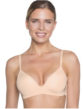 Гладкий бюстгальтер без косточек Amelie MILLA 2018 пудра new, Цвет: пудра, Размеры: 80C, изображение 4