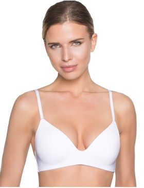 Гладкий бюстгальтер без косточек Amelie MILLA 2018 белый new, Цвет: белый, Размеры: 80C, изображение 4