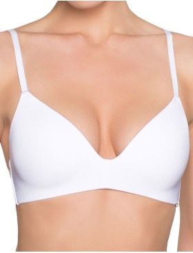 Гладкий бюстгальтер без косточек Amelie MILLA 2018 белый new, Цвет: белый, Размеры: 80C