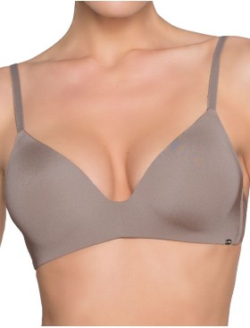 Гладкий бюстгальтер без косточек Amelie MILLA 2018 капучино new, Цвет: капучино, Размеры: 80C