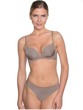 Бескаркасный бюстгальтер пуш-ап Amelie MILLA 2019 капучино new, Цвет: капучино, Размеры: 65A, изображение 6