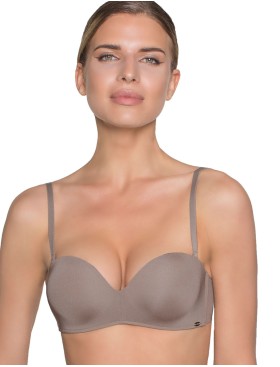 Бескостный бюстгальтер планж пуш-ап Amelie MILLA 2020 капучино new, Цвет: капучино, Размеры: 70B, изображение 4