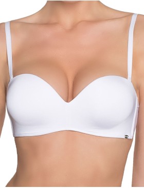 Бескостный бюстгальтер планж пуш-ап Amelie MILLA 2020 белый new, Цвет: белый, Размеры: 70B