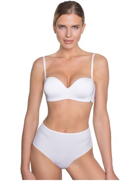 Высокие трусы бразилиана Amelie MILLA 2016-3 белый new, Цвет: белый, Размеры: S, изображение 4