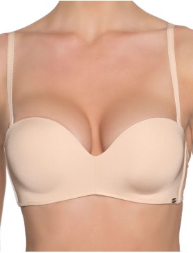 Бескостный бюстгальтер планж пуш-ап Amelie MILLA 2020 пудра new, Цвет: пудра, Размеры: 70B