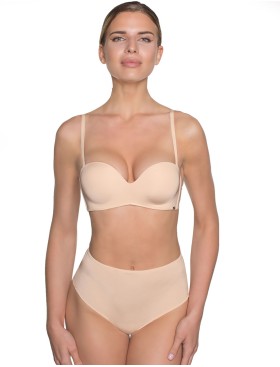 Бескостный бюстгальтер планж пуш-ап Amelie MILLA 2020 пудра new, Цвет: пудра, Размеры: 70B, изображение 7