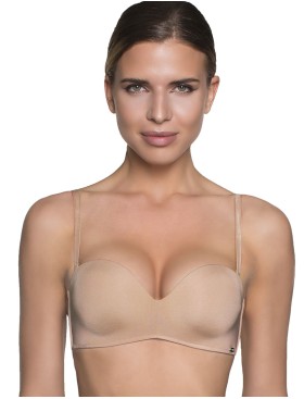 Бескостный бюстгальтер планж пуш-ап Amelie MILLA 2020 телесный new, Цвет: телесный, Размеры: 70B, изображение 4