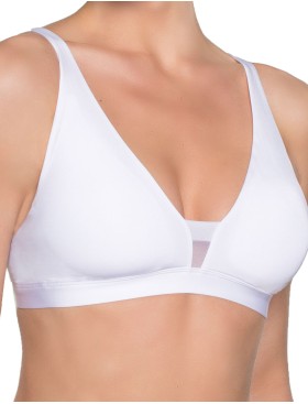Бюстгальтер бралетт без косточек Amelie MILLA 2022 белый new, Цвет: белый, Размеры: S