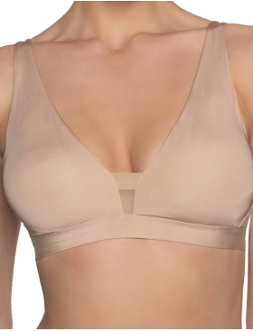 Бюстгальтер бралетт без косточек Amelie MILLA 2022 телесный new, Цвет: телесный, Размеры: S
