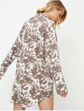 Сорочка-рубашка из вискозы Aruelle CINNAMON, Цвет: латте/молочный, Размеры: XS, изображение 2