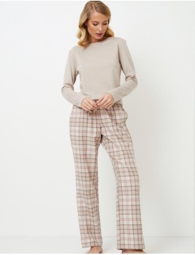 Бежевая пижама Aruelle ELLA, Цвет: светло-бежевый, Размеры: S, изображение 2