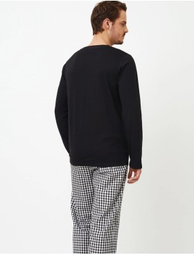 Мужская пижама Aruelle PHILIP, Цвет: черный/белый, Размеры: M, изображение 3