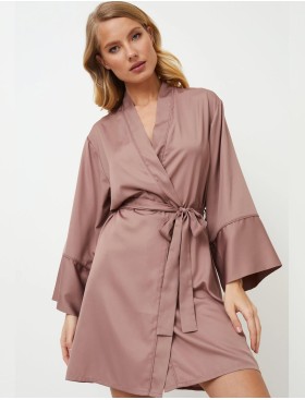 Халат с широкими длинными рукавами Aruelle PRIMROSE, Цвет: пыльная роза, Размеры: XS