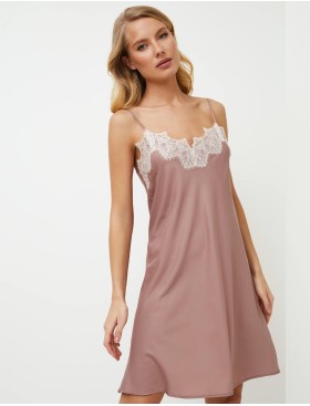 Сорочка на бретелях Aruelle PRIMROSE, Цвет: пыльная роза, Размеры: S