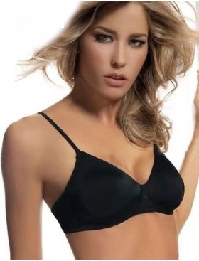 Хлопковый бюстгальтер без косточек Infiore SMART FUNKY 853 nero, Цвет: nero (черный), Размеры: 80B, изображение 2