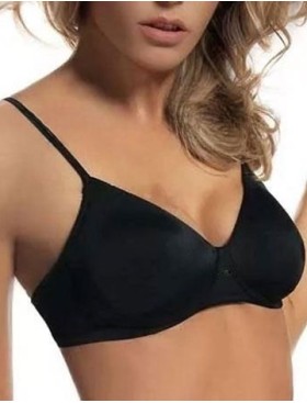 Хлопковый бюстгальтер без косточек Infiore SMART FUNKY 853 nero, Цвет: nero (черный), Размеры: 80B